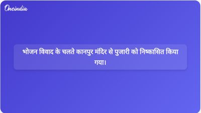 मांसाहारी पुजारी को वायरल फोटो के बाद कानपुर मंदिर से निष्कासित किए जाने पर विवाद खड़ा हो गया।