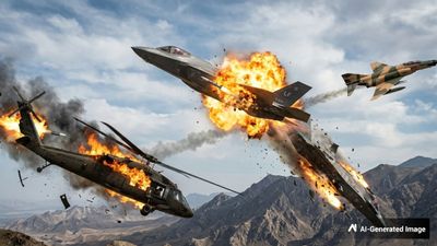 America Iran War: ईरान ने निकाली Trump की हेकड़ी, 24 घंटे में 2 चॉपर- 2 फाइटर जेट मिट्टी में मिलाए- Video 