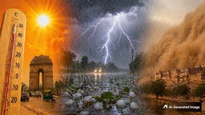 Kal Ka Mausam: Delhi का पारा 42 डिग्री पार! UP-राजस्थान में तूफान का Alert, कहां गिरेंगे ओले? 