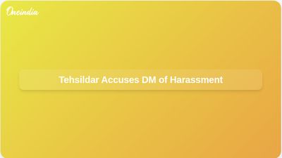 Woman Tehsildar Alleges Harassment by Firozabad DM Ramesh Ranjan, Requests CM's Intervention