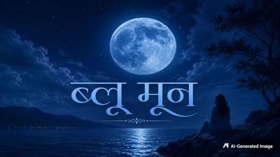 Blue Moon 2026 : आज रात आकाश में दिखेगा 'ब्लू मून'? क्या चांद का रंग होगा नीला? 5 राशियों का बदलेगा वक्त