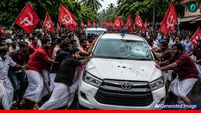 Kerala में हाई वोल्टेज ड्रामा! पिनराई विजयन के घर ED रेड पर भड़के CPI(M) समर्थक, गाड़ियों पर हमला