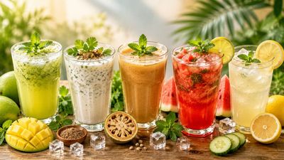 45 डिग्री तापमान और चिलचिलाती धूप में शरीर को ऐसे रखें ठंडा, घर पर बनाएं ये 5 ड्रिंक्स, बॉडी को मिलेगा आराम