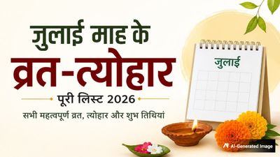 July 2026 Vrat Tyohar List : ये हैं जुलाई के व्रत-त्योहार की लिस्ट, कब है देवशयनी एकादशी?