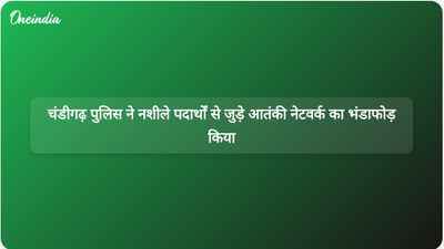चंडीगढ़ पुलिस ने कैशियर की हत्या से जुड़े सीमा पार नशीले पदार्थों के आतंकी नेटवर्क का भंडाफोड़ किया।