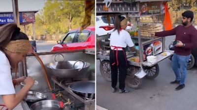 'वड़ा पाव गर्ल' ने सड़क किनारे फिर लगाई दुकान', Video शेयर करते ही हुई ट्रोल, यूजर्स बोले- दोबारा ठेले पर आ गई