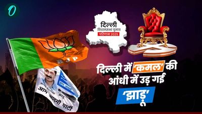 भाजपा को मिली प्रचंड जीत, दिल्ली में 27 साल बाद खिला 'कमल', AAP को मिली करारी हार, कांग्रेस जीरो पर आउट