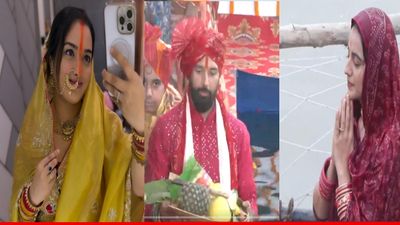 Chhath Puja 2025: दूल्हे की तरह सजे नजर आए चिराग पासवान, अक्षरा, सांभवी का भी देखें छठ लुक