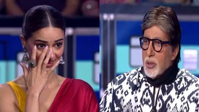 KBC के मंच पर अमिताभ बच्‍चन ने ऐसा क्‍या कहा? भावुक होकर रो पड़ी अनन्या पांडे, देखें Video 