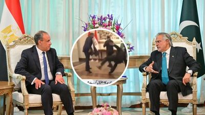 Ishaq Dar Video: अचानक गिर पड़े पाकिस्तान के उप प्रधानमंत्री, विदेशी मेहमान के सामने बैलेंस खो बैठे