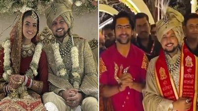 Kuldeep Yadav की शादी में पहुंचे धीरेंद्र शास्त्री, आशीर्वाद के साथ दिया खुशहाल जीवन का मंत्र, वीडियो वायरल