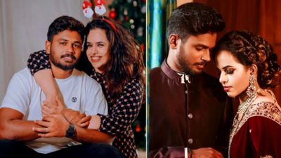 Sanju Samson ने सरेआम पत्नी पर लुटाया प्यार, हिंदू लड़की से शादी करने वाले संजू रखते हैं इस धर्म से ताल्लुक 