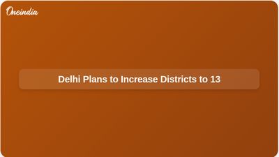 Delhi Government Proposes Increase of Districts from 11 to 13 with New Names
