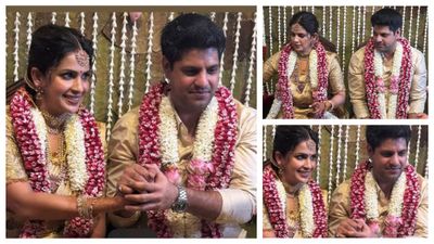 Samyuktha Shanmuganathan Marries Cricketer Aniruddha Srikkanth In Chennai - First Pics Out