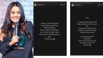 Singer Neha Kakkar’s Cryptic Posts Trigger Worry Across Social Media; Announces Break From Relationship, Work