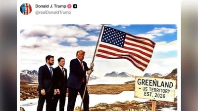 Blowing his Own Trump-et: Another Trump post on Greenland Creates Flutter
