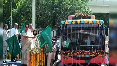 One Year of BJP Rule in Delhi: Rekha Gupta Flags Off 500 Electric Buses, Unveils Projects
