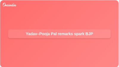 Akhilesh Yadav–Pooja Pal row prompts BJP rebuttal over Raju Pal murder case claims