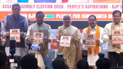 BJP Unveils Assam Poll Manifesto Promising 2 Lakh Jobs, Flood-Free State And Boost To Education & Healthcare