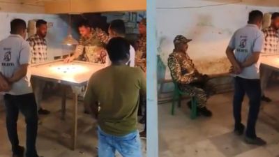 CAPF Jawans Spotted Playing Carrom Inside TMC Office In Siliguri; ECI Suspends Three