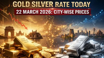 Gold Silver Rate Today, 22 March 2026: City-Wise Prices, MCX Gold Stable In India Despite Global Price Fall