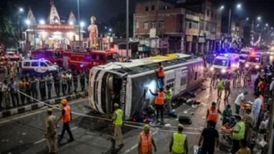 Delhi Bus Accident: Two Dead, Several Injured After Double-Decker Overturns In Karol Bagh