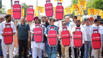 ‘People Are Suffering’: AAP MLAs Protest Outside Assembly Over Gas Crisis