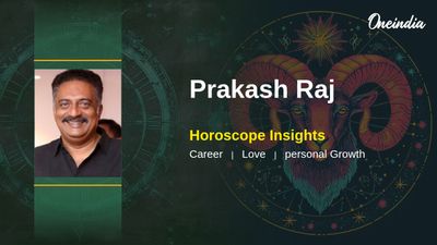 Prakash Raj Aries Horoscope Indicates Courage, Leadership and Strategic Career Moves
