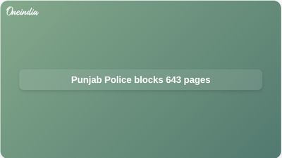 Gangstran Te Vaar campaign: Punjab Police blocks 643 weapon-glorifying social media pages