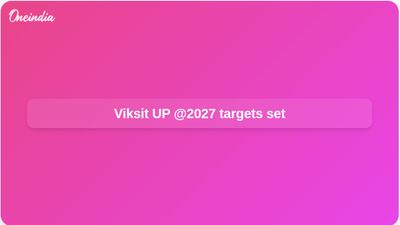 Viksit Uttar Pradesh @2027 action plan to use 98 lakh public suggestions, set sector targets