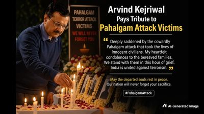 AAP Chief Arvind Kejriwal Pays Tribute To Pahalgam Attack Victims