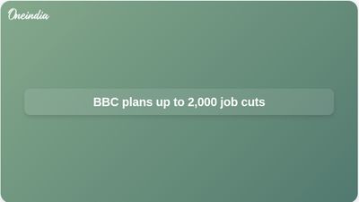 BBC job cuts plan targets up to 2,000 roles to save 10% of budget by 2027