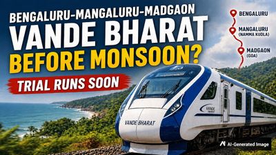 Bengaluru-Mangaluru Vande Bharat Trial Run Soon As Electrification on Hassan–Namma Kudla Route Completed