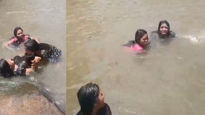3 Minor Girls Drown At Andhra Pradesh Waterfall After Slipping On Rocks While Taking Photos During Holiday