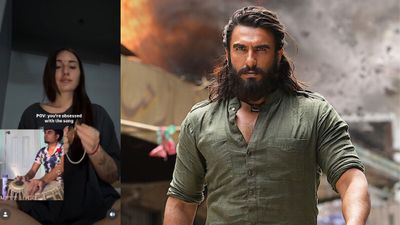 Ukrainian Woman Performs ‘Dhurandhar’ Song in Bhajan Style, Internet Reacts