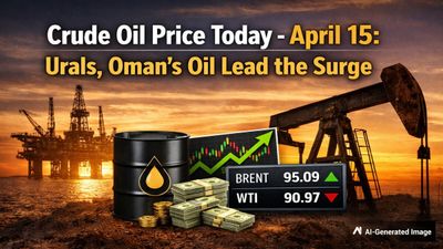 Crude Oil Price Today - April 15: Brent Crude Drops To $95 Per Barrel; Check Latest Rates of WTI, Urals