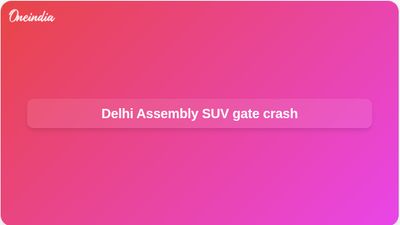 Delhi Assembly SUV incident: masked driver hits e-rickshaw and crashes gate, witnesses say