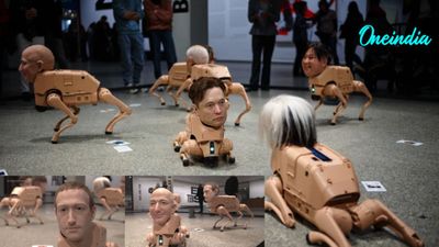 Why Are Robot Dogs With Billionaire Faces - Elon Musk, Zuckerberg, Jeff Bezos - At A Berlin Museum? Watch