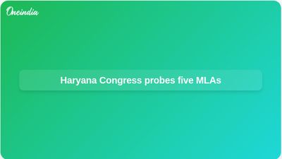 Haryana Congress cross-voting inquiry: DAC to report on five MLAs in Rajya Sabha election