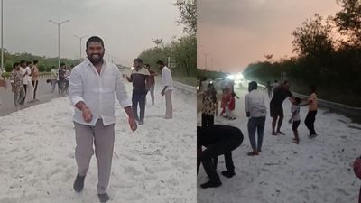 Snowfall in Hyderabad? Weather Swings From Scorching Heat To Hail And Rain