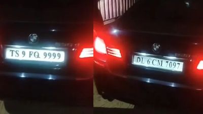 James Bond-Style Number Plate Gadget Found In Hyderabad Doctor’s BMW After Drunk Driving Stop
