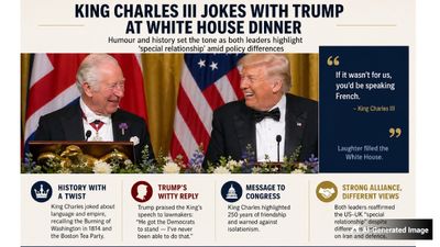 Laughter and Legacy Define King Charles III-Donald Trump's Evening in Washington