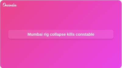 Mumbai piling rig collapse kills police constable on Sion Panvel Highway flyover site