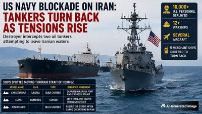 US Destroyer Stops Two Tankers in Strait of Hormuz