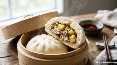 Steamed Tuna Bao Buns Recipe Delights American-Asian Dumplings