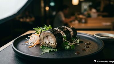 Taro Fish Wrapped in Nori: A Chinese Vegetarian Recipe Using Taro and Seaweed
