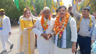 AAP MP Sanjay Singh’s ‘Give Jobs, Give Social Justice’ March Gains Momentum in UP