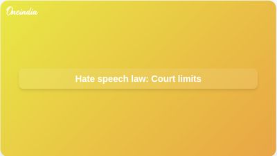 Hate speech law: Supreme Court says it cannot compel Parliament to legislate
