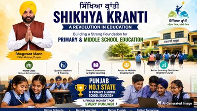 Punjab Tops School Education Rankings, Bhagwant Mann Govt Credits ‘Shikhya Kranti’ Drive