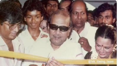 RGV Shares Vijay’s Childhood Pic With Karunanidhi, Says Kalaignar Wouldn’t Have Dreamt He’d Defeat DMK